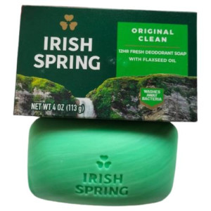 Irish Spring Original Clean Deodorant Bar Soap for Men