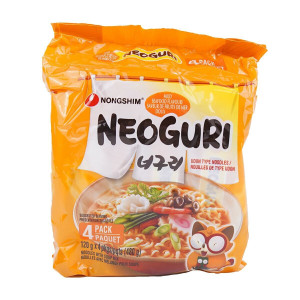 Nongshim Neoguri Mild Instant Noodles 120g x 4 Packs